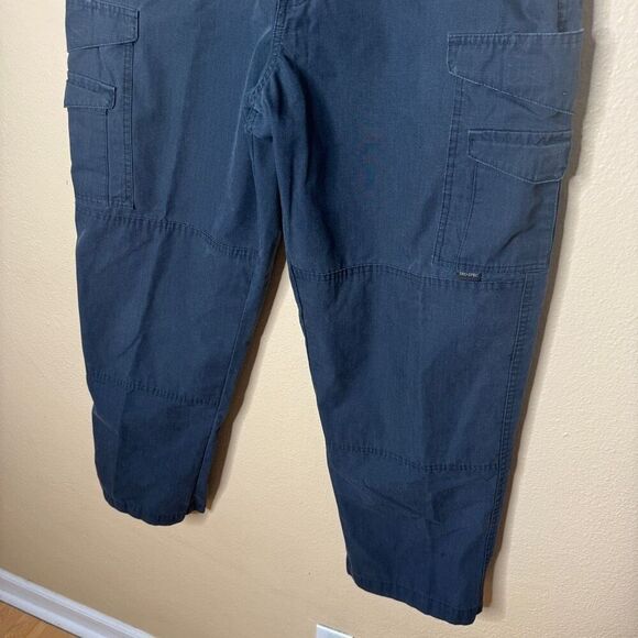 Tru Spec Pants Mens 34/30 Navy Blue Cargo Utility Pockets Tactical Ripstop Work - Picture 3 of 12
